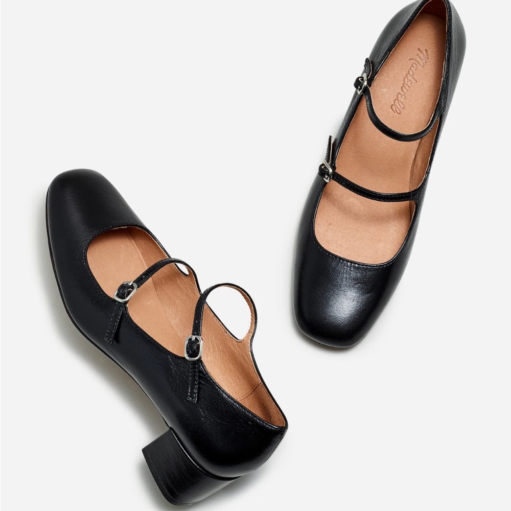 Madewell The Nettie Heeled Mary Jane, size 7.5, worn only once, perfect